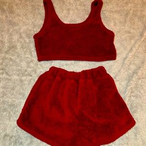 ADORABLE Fuzzy Two-Piece Pj Set